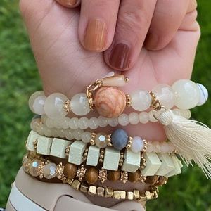Modern Boho Natural Bracelet Stack